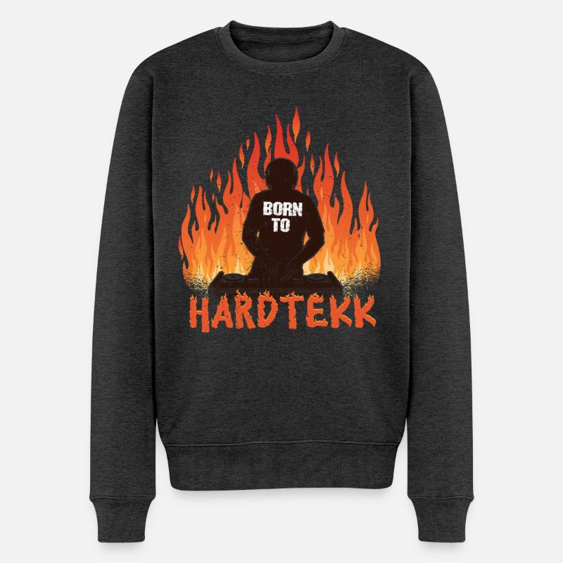 Hardtekk Tekke Allemagne de l’Est - Pull Premium bio Homme - anthracite chiné