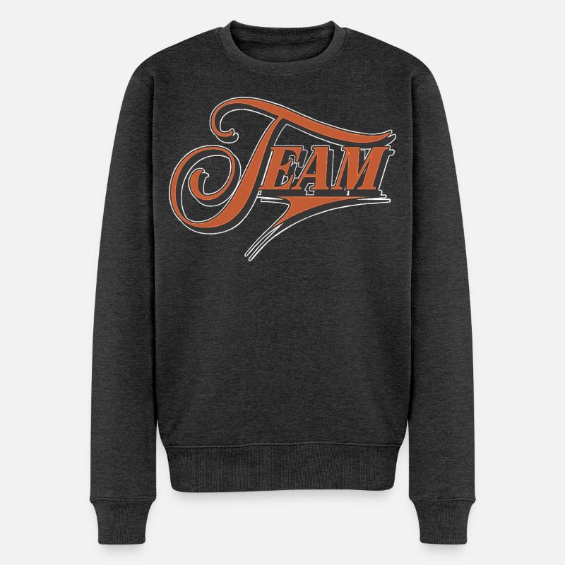 Équipe - Pull Premium bio Homme - anthracite chiné