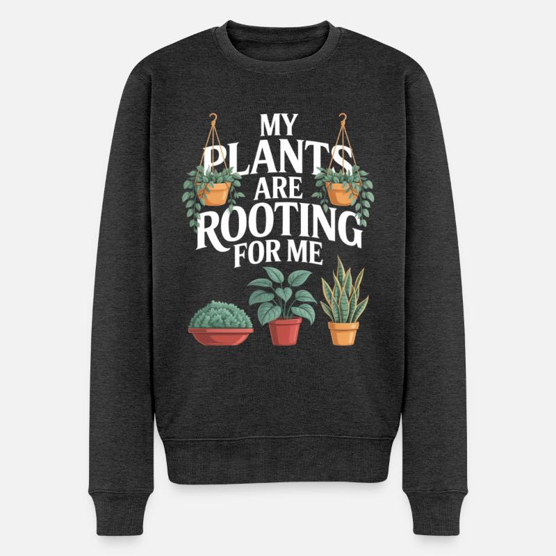 Plantes d’intérieur Plantes d’intérieur - Pull Premium bio Homme - anthracite chiné