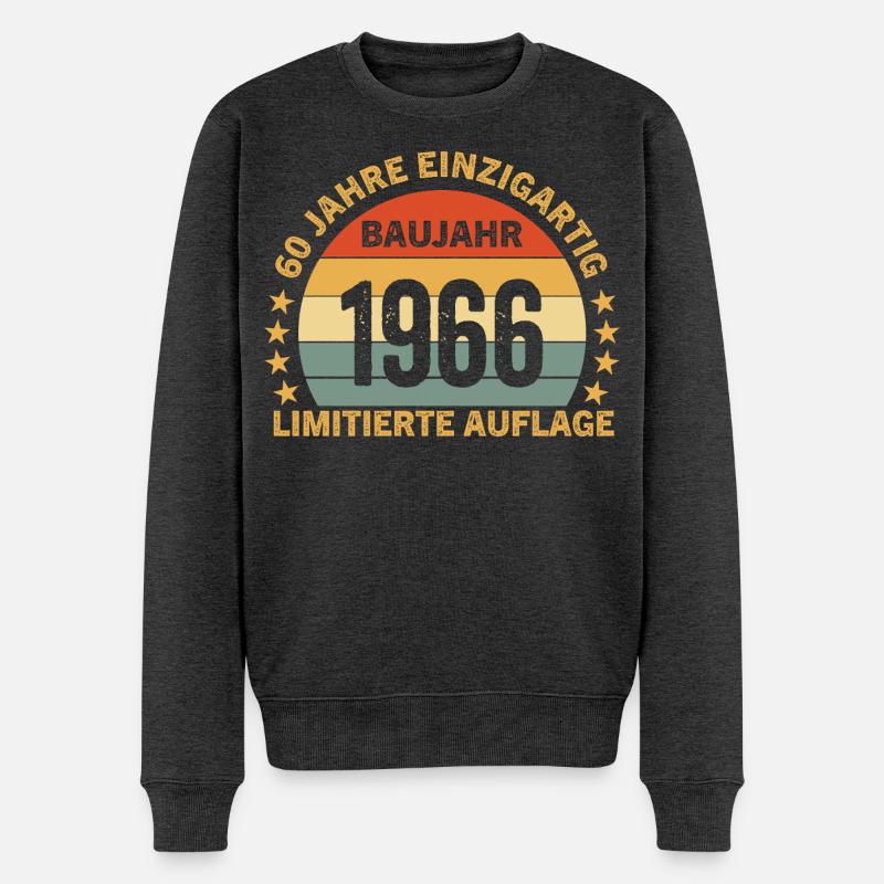 60 ANS D’ÉDITION LIMITÉE UNIQUE - Pull Premium bio Homme - anthracite chiné