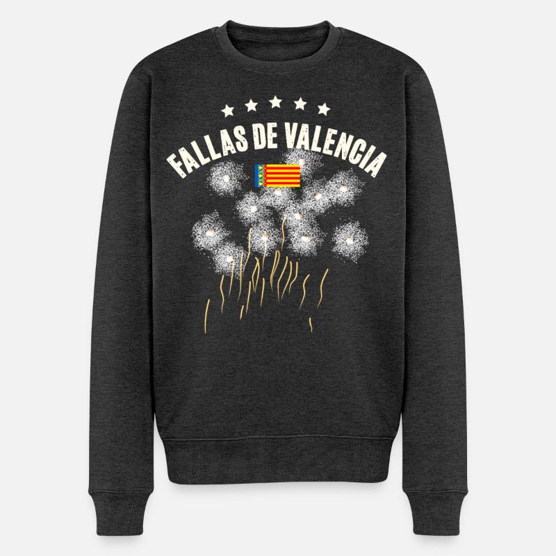 Fallas De Valencia Titan Salut - Pull Premium bio Homme - anthracite chiné