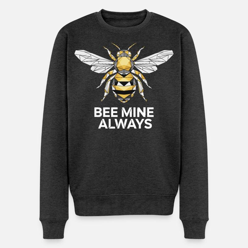 Bee Mine Bee Géométrique - Pull Premium bio Homme - anthracite chiné