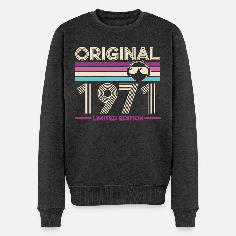 Original 1971 Edition Retro - Pull Premium bio Homme - anthracite chiné