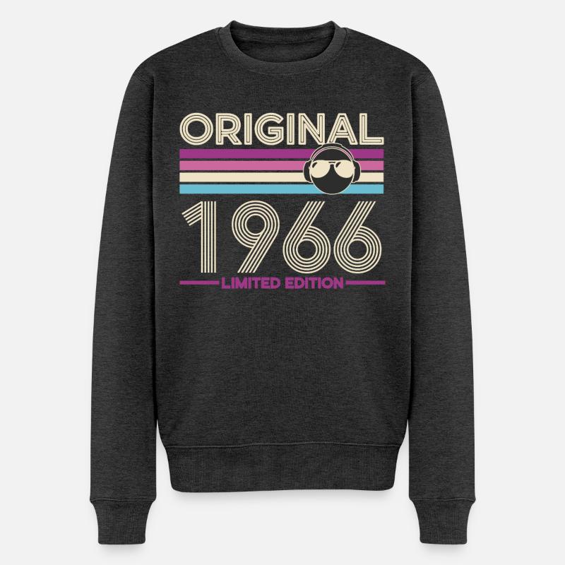 Originale limitierte Edition von 1966 - Männer Premium Bio Pullover - Anthrazit meliert