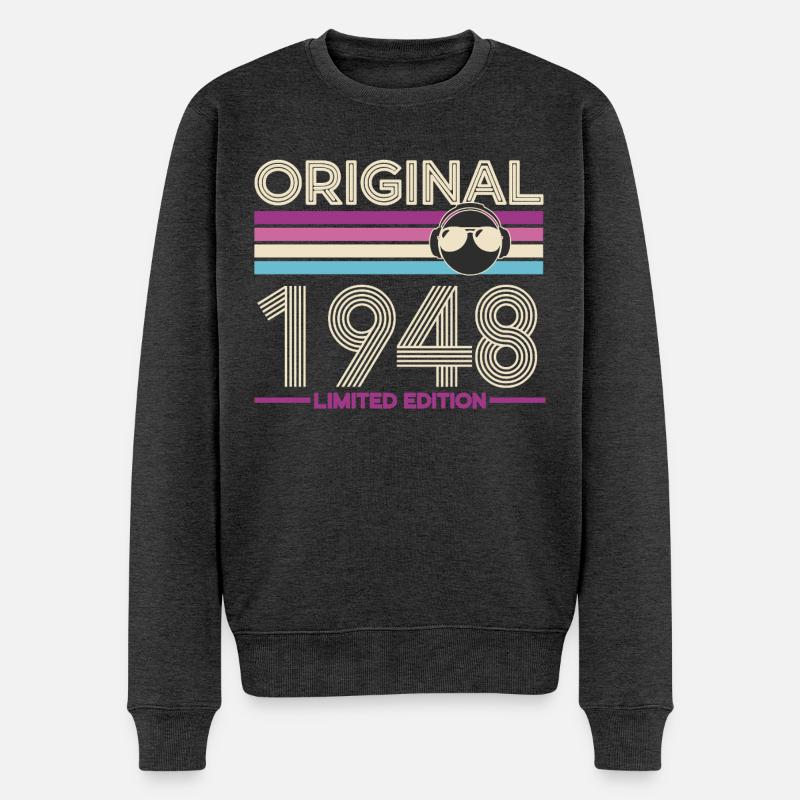 Original 1948 Édition Limité - Pull Premium bio Homme - anthracite chiné