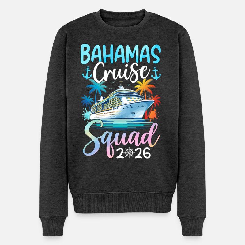 Bahamas Cruise Squad 2026 - Männer Premium Bio Pullover - Anthrazit meliert