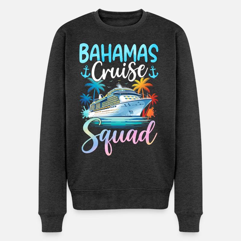 Bahamas Cruise Squad - Männer Premium Bio Pullover - Anthrazit meliert