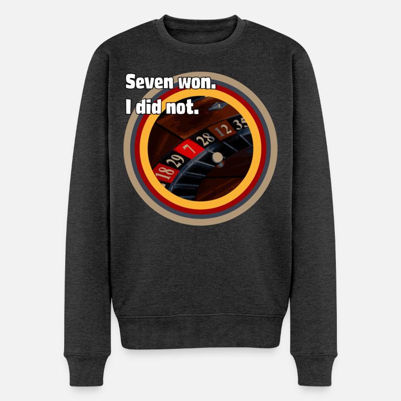 Roulette Fate: Seven Won, ich nicht - Männer Premium Bio Pullover - Anthrazit meliert