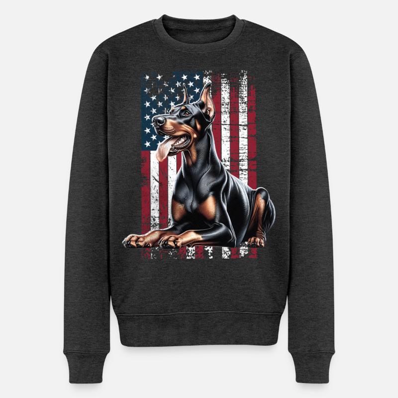 Doberman US Dobermann - Pull Premium bio Homme - anthracite chiné