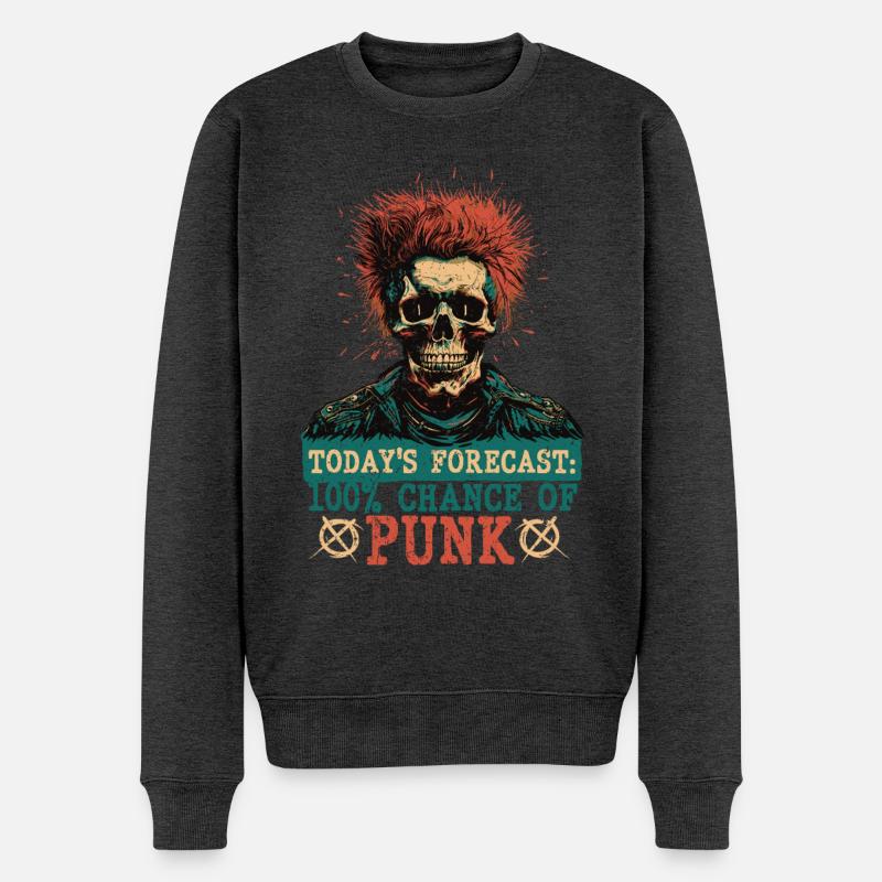 Punk Pour Un Jour - Pull Premium bio Homme - anthracite chiné