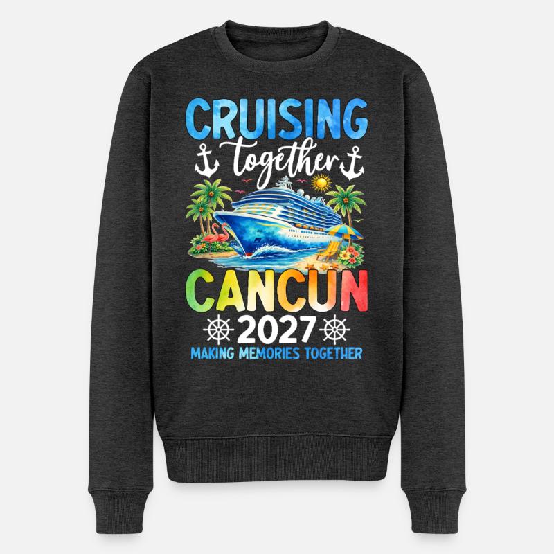 Croisière ensemble Cancún 2027 - Pull Premium bio Homme - anthracite chiné