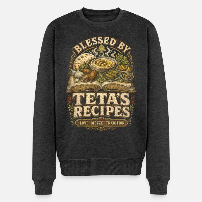 Recettes de tetas libanais libanaises - Pull Premium bio Homme - anthracite chiné