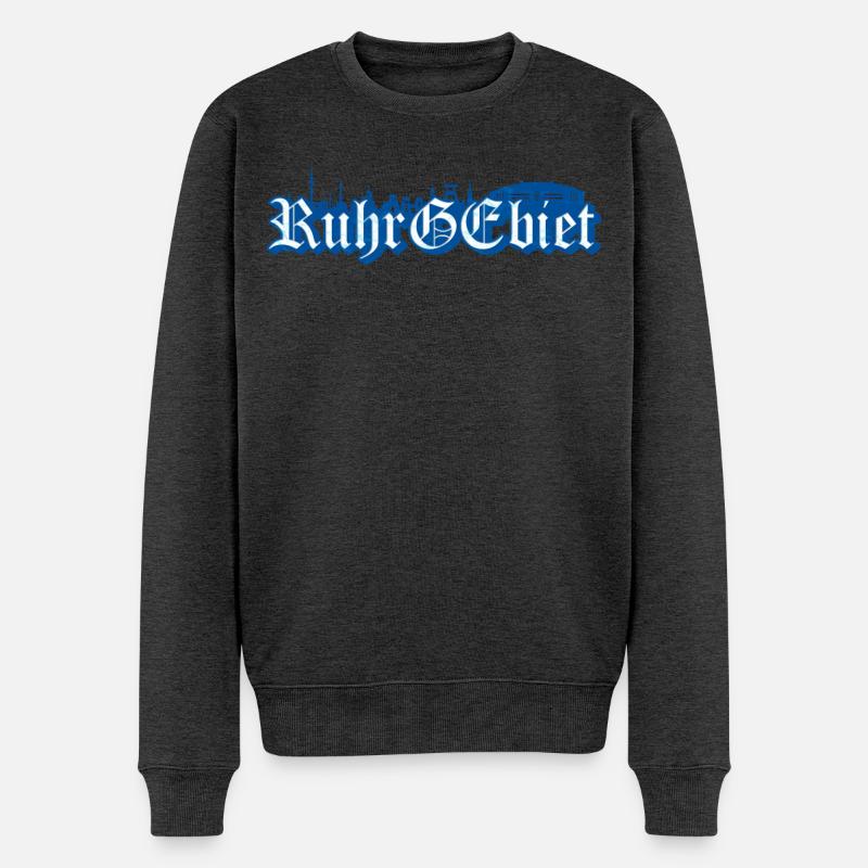 Ruhrgebiet Gelsenkirchen GE Schalke - Männer Premium Bio Pullover - Anthrazit meliert