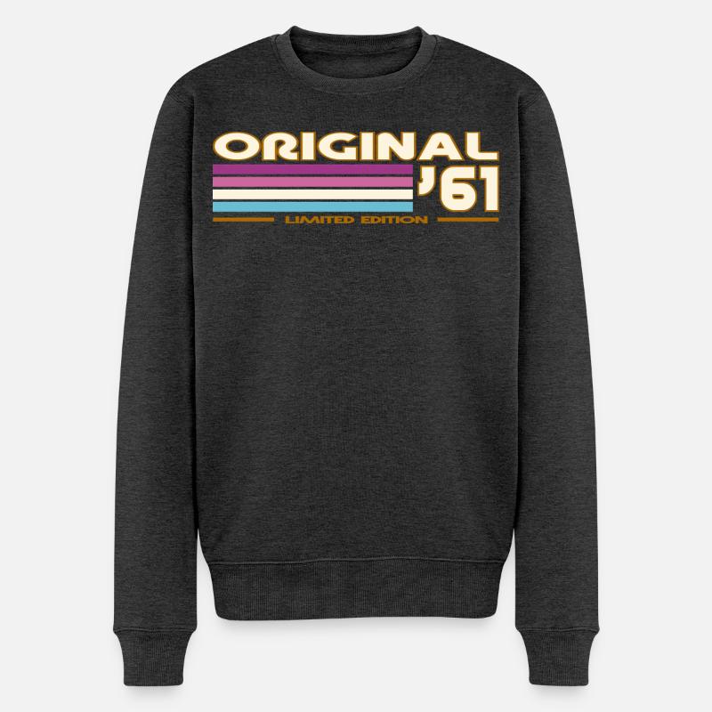 1961 - Pull Premium bio Homme - anthracite chiné