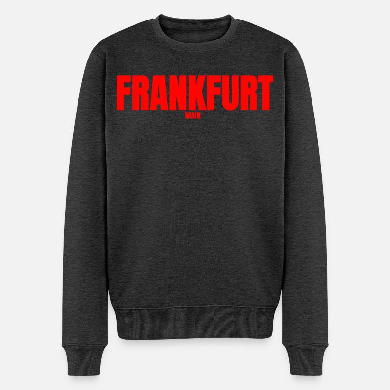Francfort-sur-le-Main - Pull Premium bio Homme - anthracite chiné