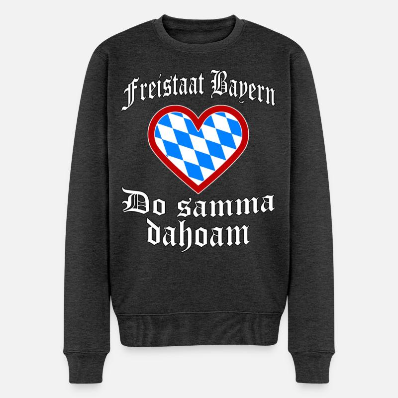 Do samma dahoam - Männer Premium Bio Pullover - Anthrazit meliert