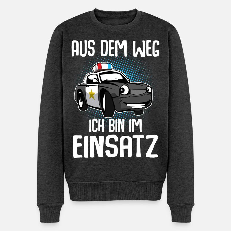 Aus Dem Weg Ich Bin Im Einsatz - Männer Premium Bio Pullover - Anthrazit meliert