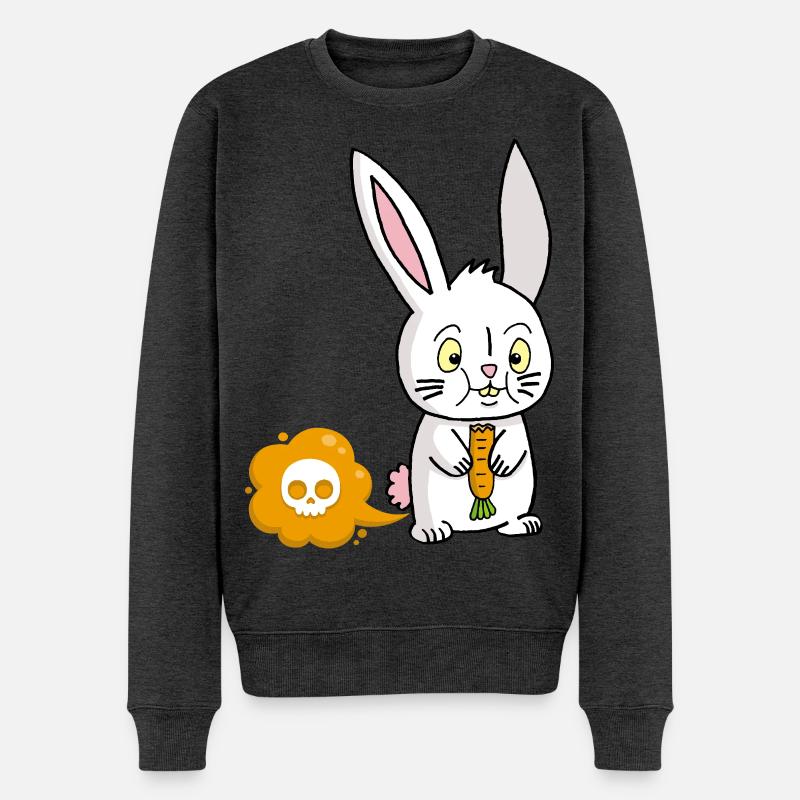 Ein Karottenfurz - Männer Premium Bio Pullover - Anthrazit meliert