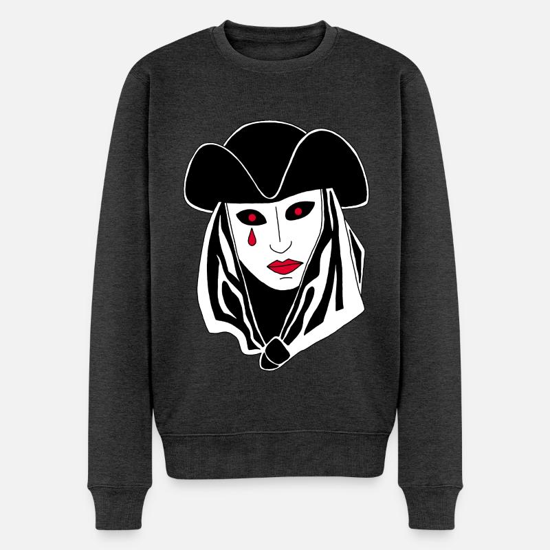 Das Phantom von Venedig - Männer Premium Bio Pullover - Anthrazit meliert