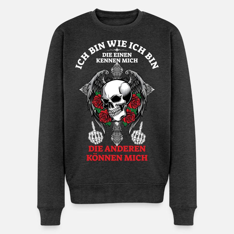Je suis comme je suis... - Pull Premium bio Homme - anthracite chiné