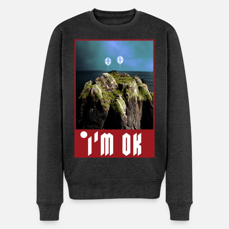 Formally Dressed Chitty-Chatty - Männer Premium Bio Pullover - Anthrazit meliert