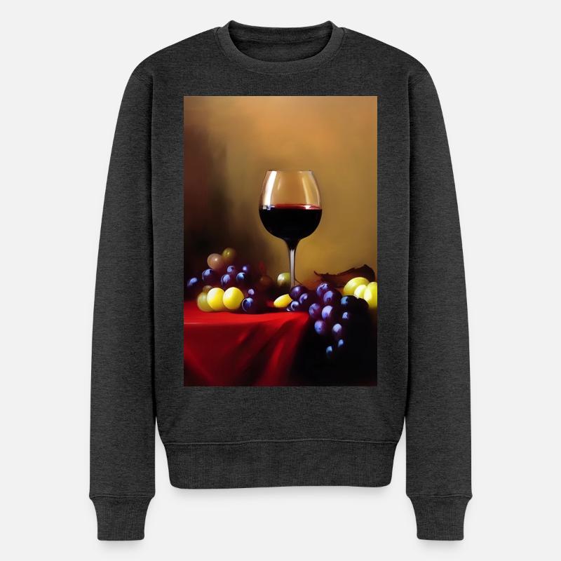 Buveurs de vin - Pull Premium bio Homme - anthracite chiné