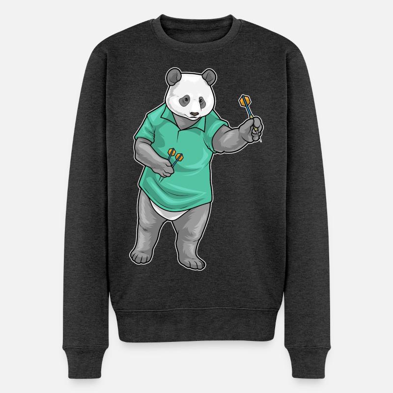 Panda Dart Dartpfeil - Pull Premium bio Homme - anthracite chiné
