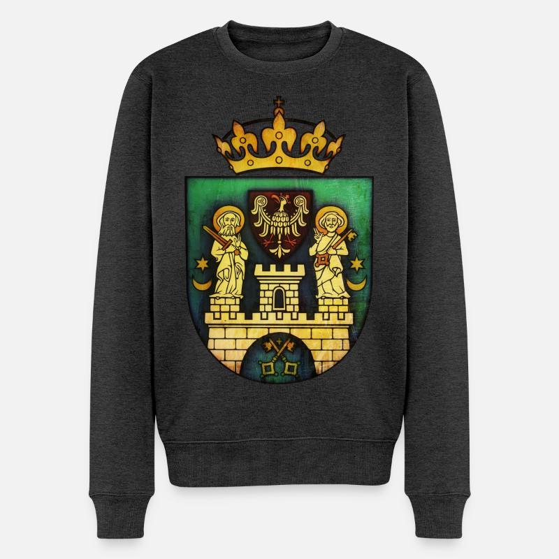 Poznań - Pull Premium bio Homme - anthracite chiné
