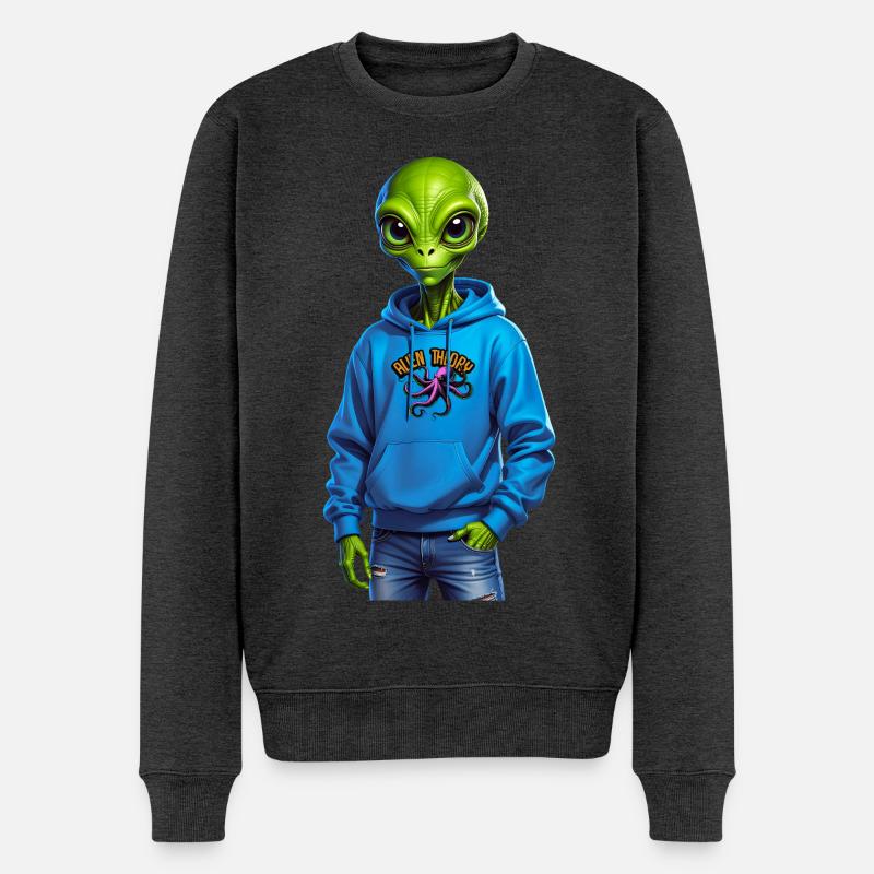 Alien - Pull Premium bio Homme - anthracite chiné