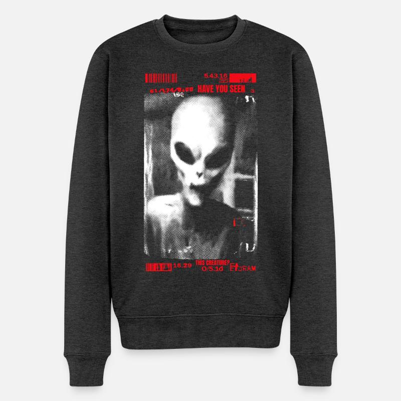 Avez-vous vu cette créature ? - Pull Premium bio Homme - anthracite chiné