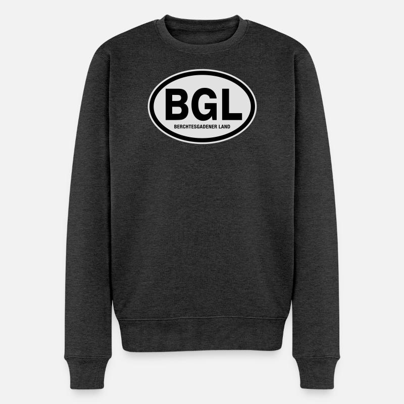 BGL Berchtesgadener Land - Männer Premium Bio Pullover - Anthrazit meliert