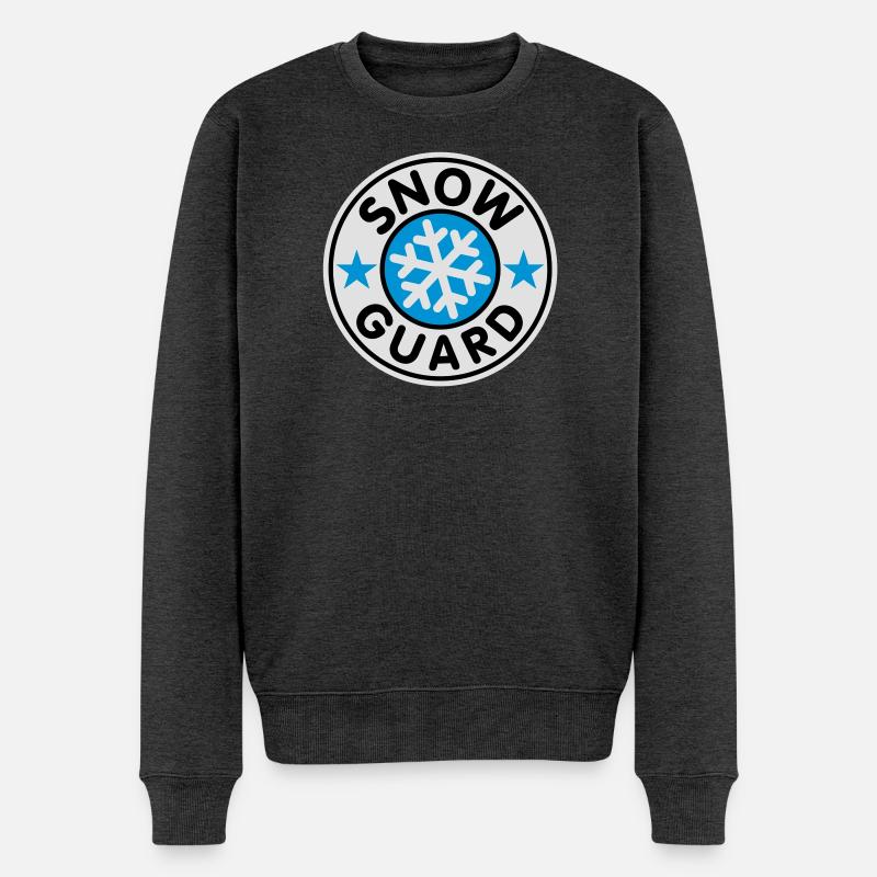 Snow Guard - Männer Premium Bio Pullover - Anthrazit meliert