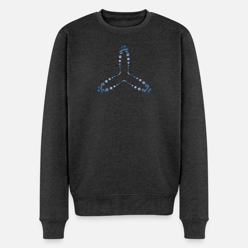 atom - Cellular four - Männer Premium Bio Pullover - Anthrazit meliert