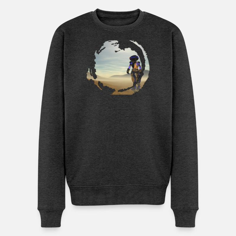 robot dessert - Pull Premium bio Homme - anthracite chiné