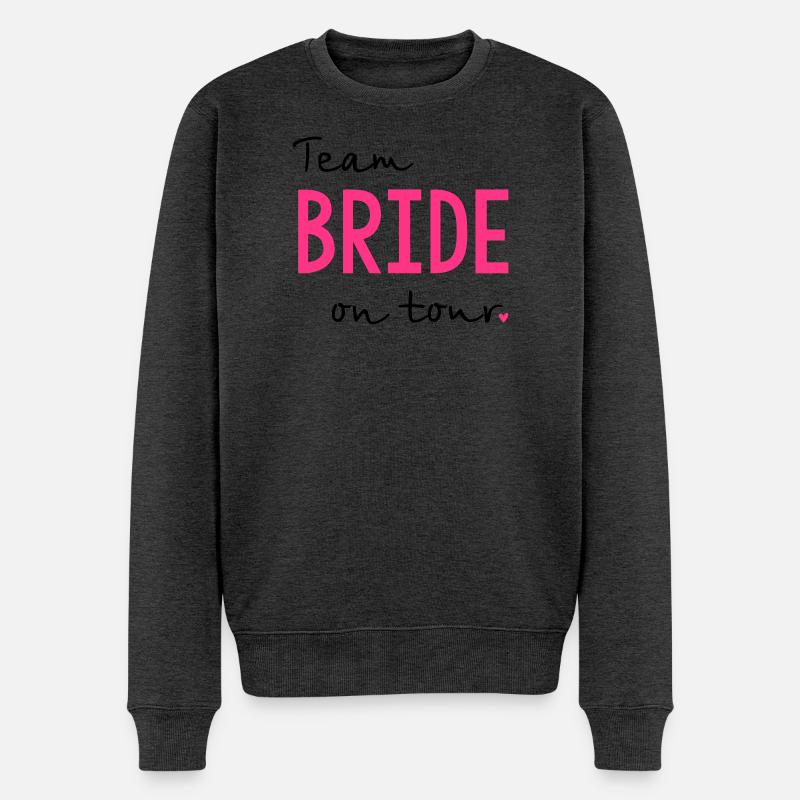 Team Bride on Tour Junggesellinnenabschied - Männer Premium Bio Pullover - Anthrazit meliert