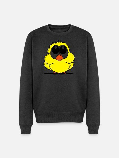 oiseau - Pull Premium bio Homme - anthracite chiné