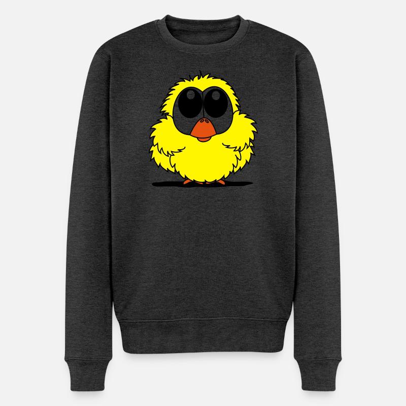 oiseau - Pull Premium bio Homme - anthracite chiné