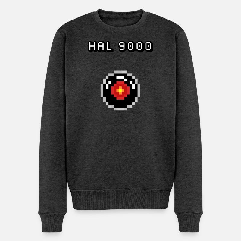 HAL 9000 - Männer Premium Bio Pullover - Anthrazit meliert
