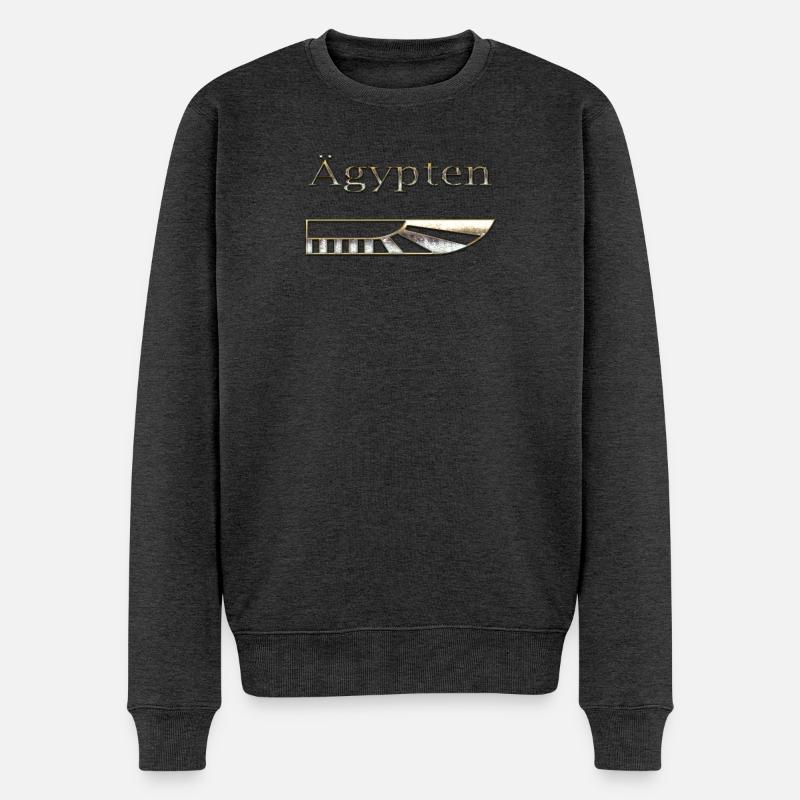 Ägypten 72 - Männer Premium Bio Pullover - Anthrazit meliert
