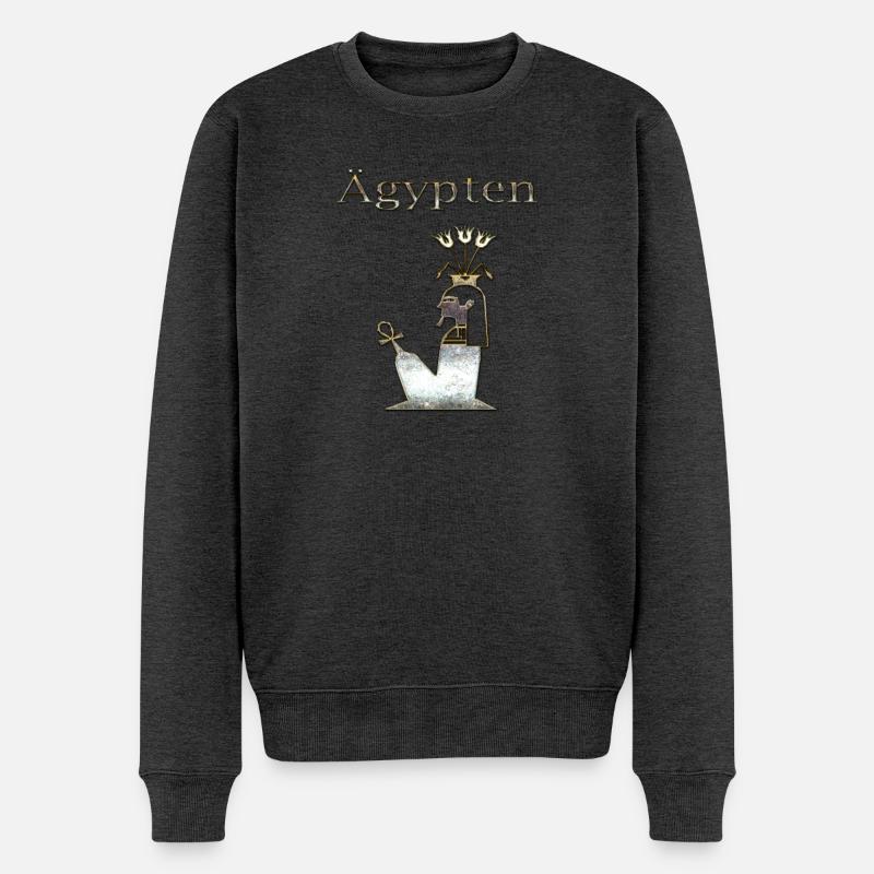 Ägypten 71 - Männer Premium Bio Pullover - Anthrazit meliert