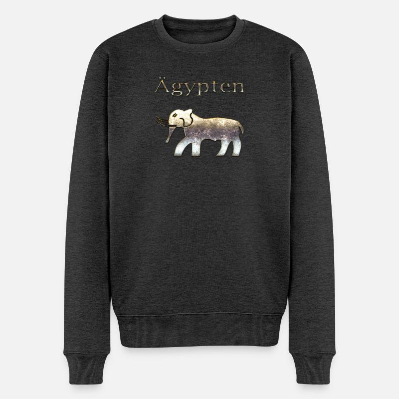Ägypten 64 - Männer Premium Bio Pullover - Anthrazit meliert