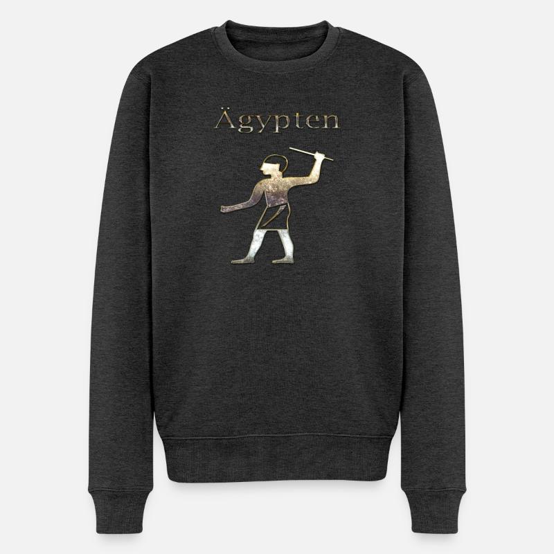 Ägypten 83 - Männer Premium Bio Pullover - Anthrazit meliert