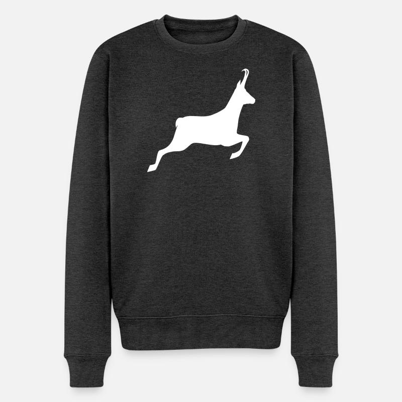 Anpassbares Jagd-T-Shirt - -Muster - Männer Premium Bio Pullover - Anthrazit meliert