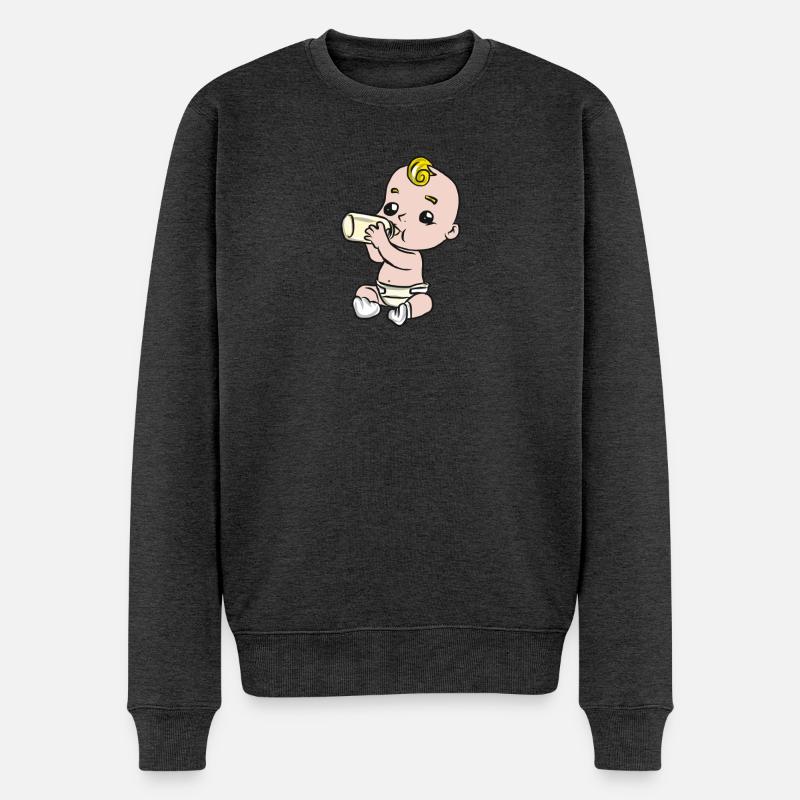 bébé - Pull Premium bio Homme - anthracite chiné