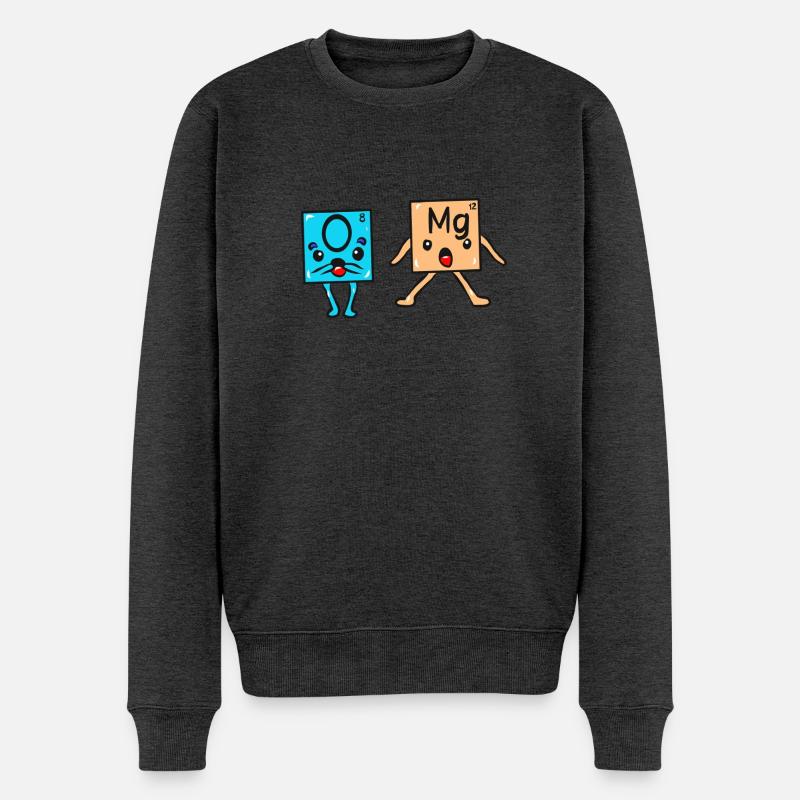 Wissenschaft Physik Chemie OMG - Männer Premium Bio Pullover - Anthrazit meliert