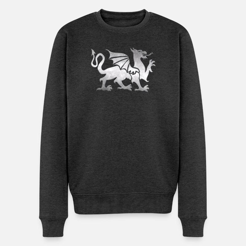 Des créatures fabuleuses - Pull Premium bio Homme - anthracite chiné