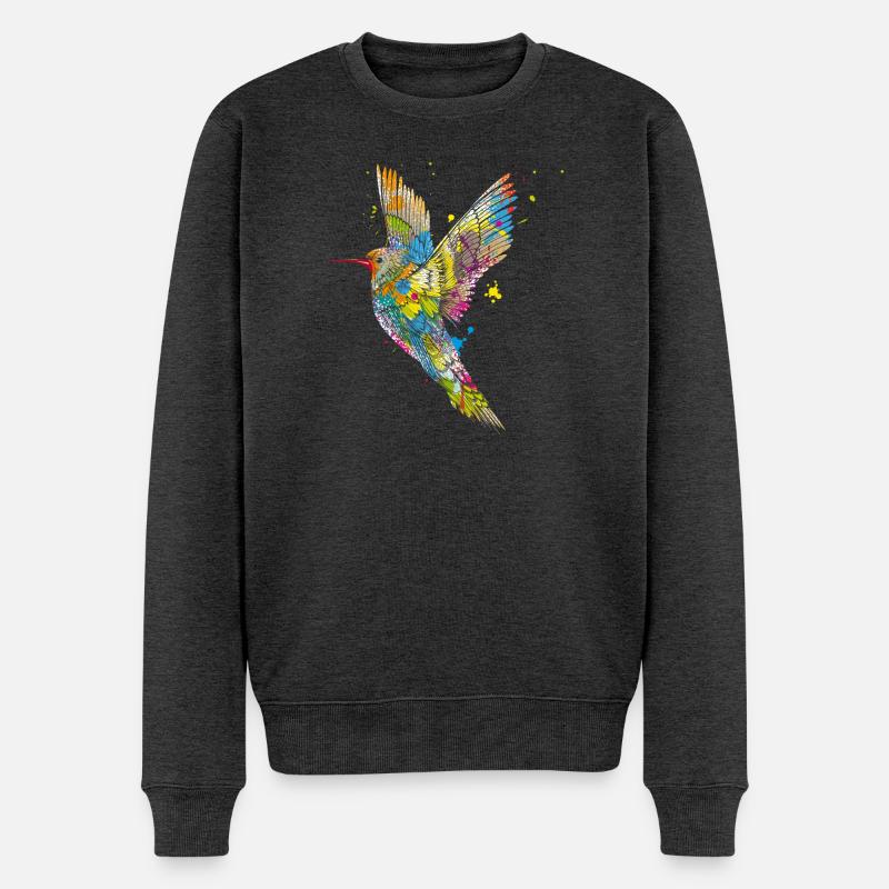 Graffiti de Colibri - Pull Premium bio Homme - anthracite chiné