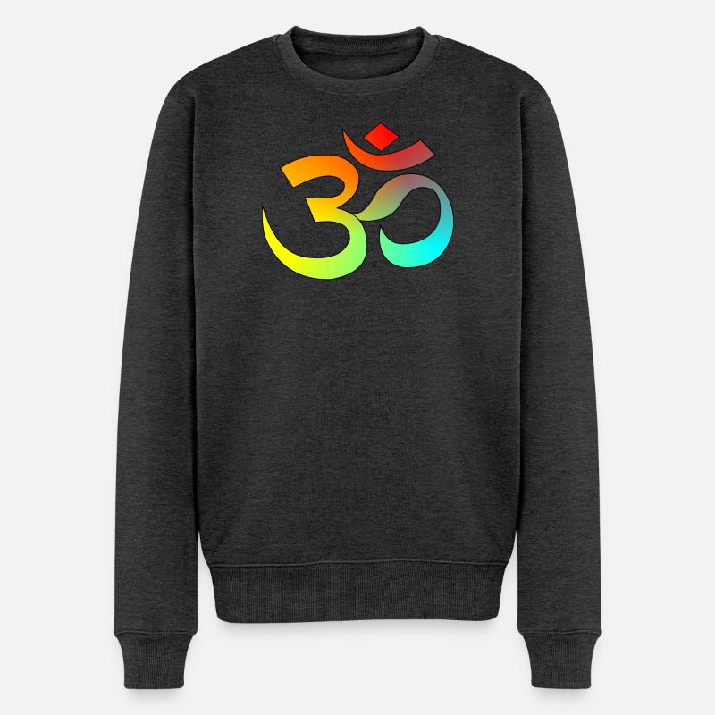 Chinesische Buchstaben - Männer Premium Bio Pullover - Anthrazit meliert