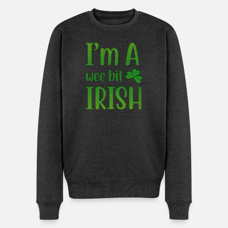 I Am A Wee Bit Irish - Pull Premium bio Homme - anthracite chiné