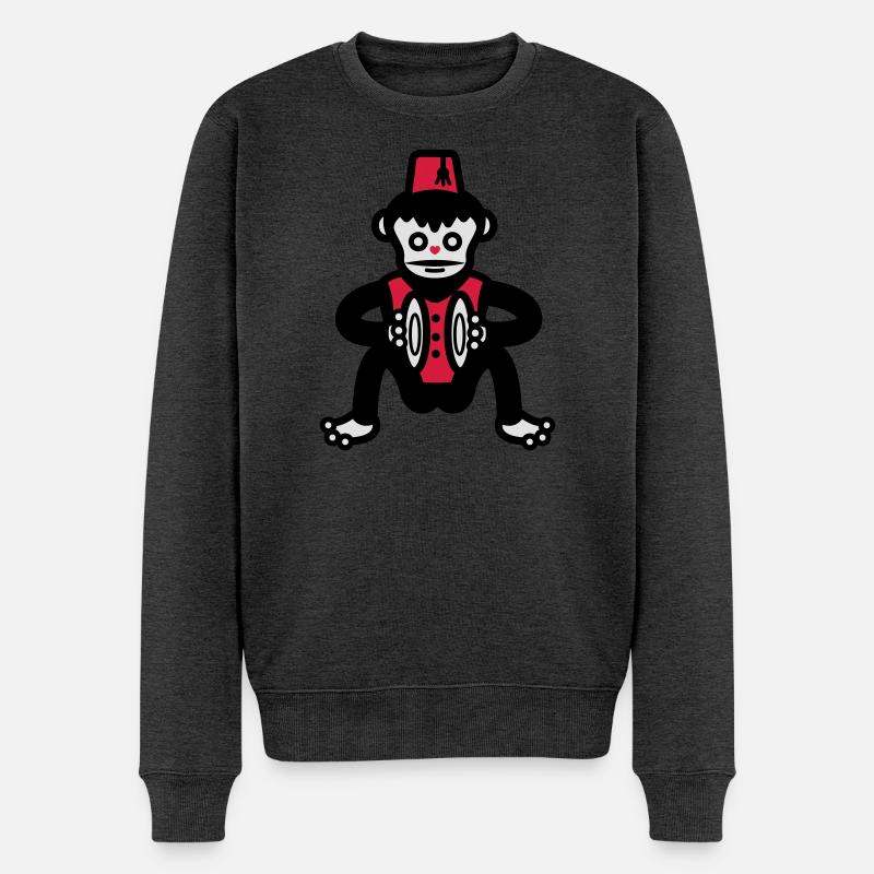 singe singe singes singe - Pull Premium bio Homme - anthracite chiné